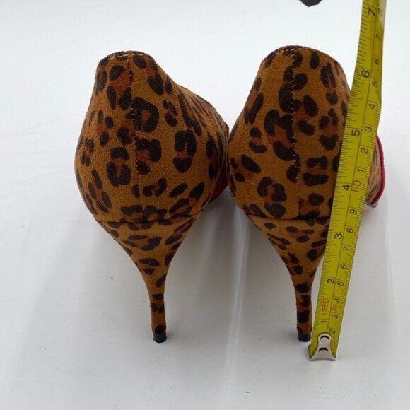 FOWT Women Kitten Heels Pumps High Heel Pointed Toe Pump Slip-on Rainbow Shoes - Picture 4 of 7